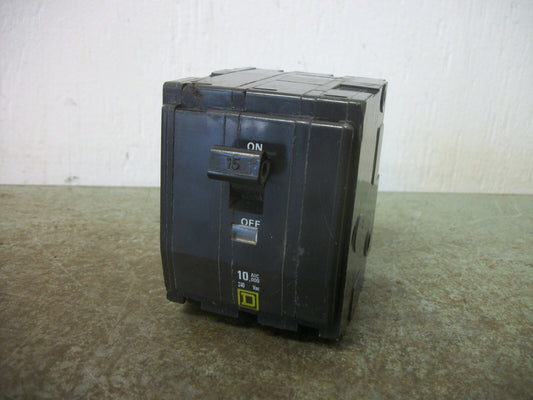 SQUARE D QO CIRCUIT BREAKER QO315 15AMP 240VOLT 3POLE
