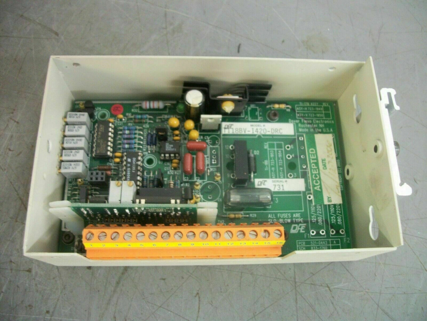 DOVER FLEXO ELECTRONICS DFE TRUE TENSION INDICATOR UNIT TI 18B