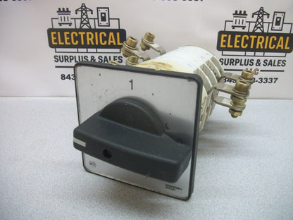 SPRECHER+SCHUH 2-POSITION MAINTAINED ROTARY SWITCH RE250 200AMP 600VOLT