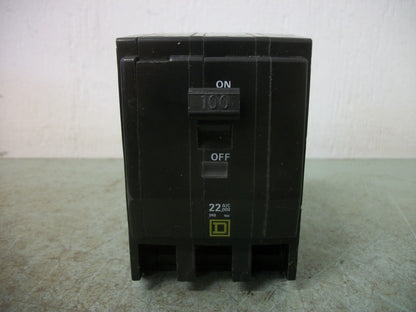 SQUARE D QO CIRCUIT BREAKER QO3100VH 100AMP 240VOLT 3POLE 22kA