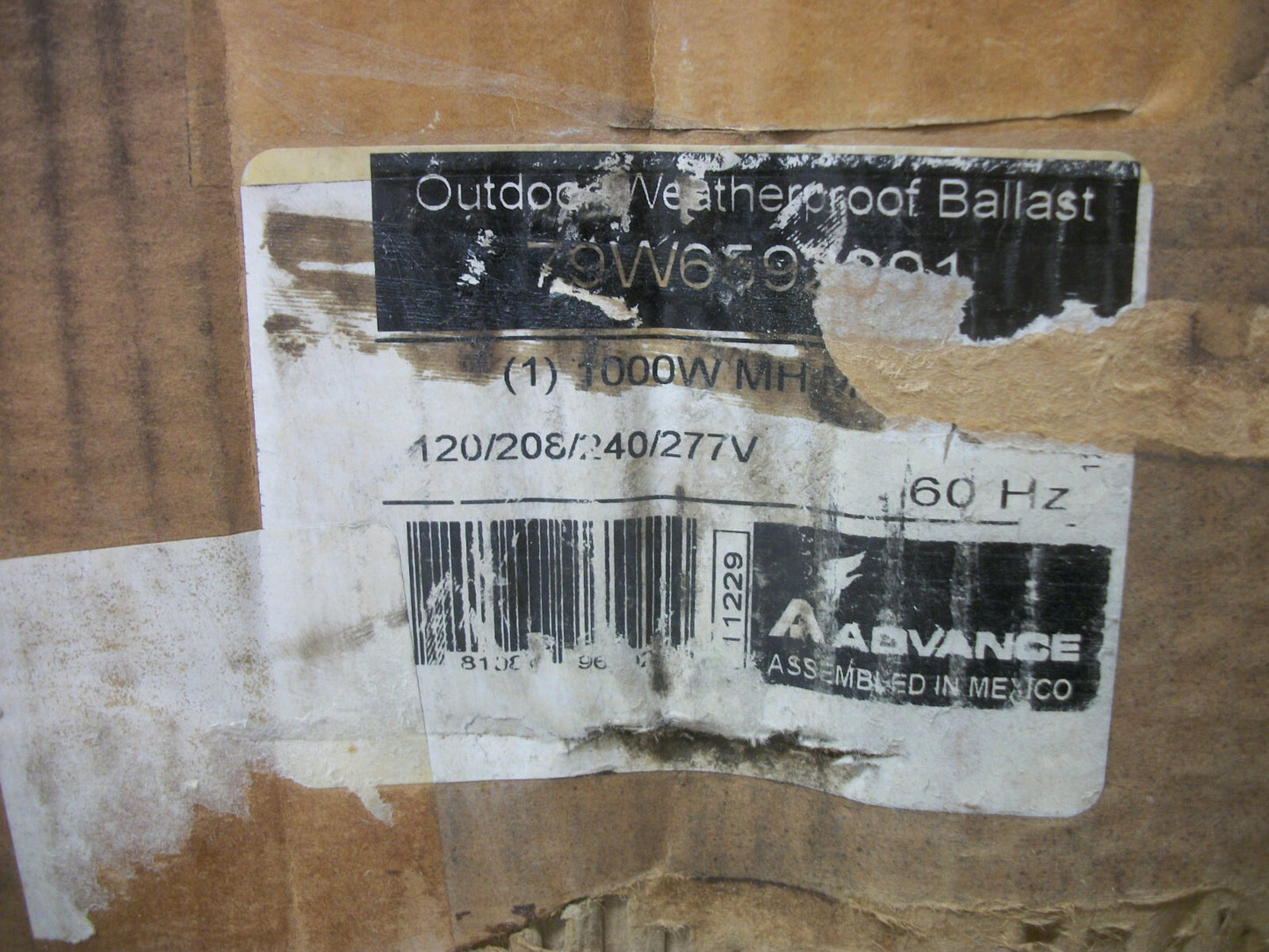 ADVANCE CW AUTOTRANSFORMER FOR 1000WATT M47 LAMP 79W6592-001 NIB