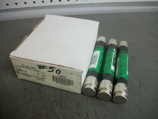 LITTELFUSE BOX OF 3 POWR-GARD FUSES LLSRK6-1/4 6-1/4AMP 600VOLT NIB