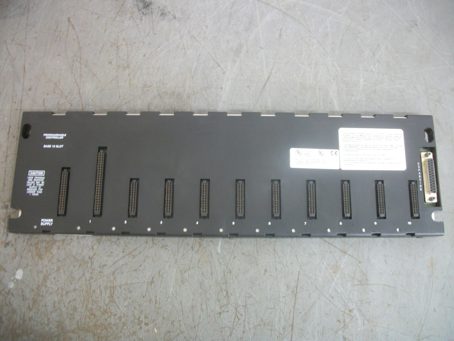GE FANUC PLC 10-SLOT BASE EMI ENHANCED IC693CHS391J
