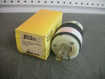 HUBBELL TWIST-LOCK INSULGRIP PLUG HBL9965C 20AMP 125/250VOLT 3POLE 3W NIB