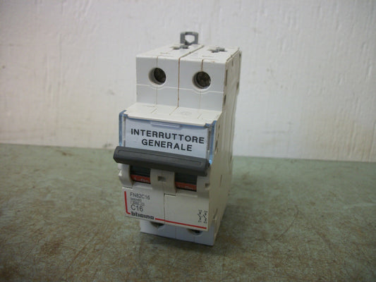BTICINO MOTOR CIRCUIT BREAKER FN82C16 16AMP 400VOLT 2POLE