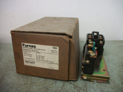 FURNAS DEFINITE PURPOSE MOTOR STARTER 16NE15AF8 25AMP 120VCOIL 2POLE NIB