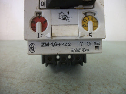 KLOCKNER-MOELLER PKZ2 MOTOR CIRCUIT BREAKER ZM-1,6-PKZ2 14-22AMP