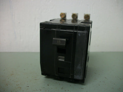 SQUARE D QOB CIRCUIT BREAKER QOB315 15AMP 240VOLT 3POLE OLD