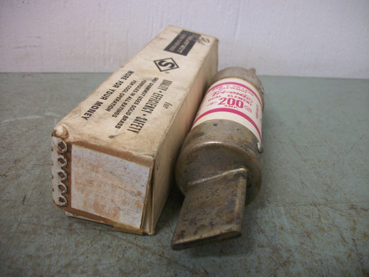 GOULD SHAWMUT TRI-ONIC FUSE TR200 200AMP 250VOLT NIB