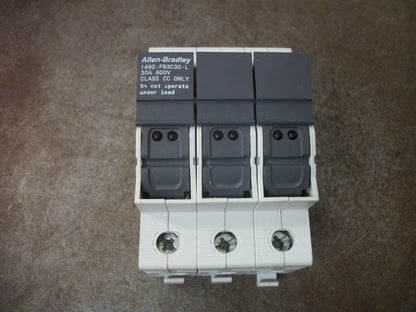 ALLEN-BRADLEY CLASS CC FUSEHOLDER 1492-FB3C30-L 30AMP 600VOLT 3POLE