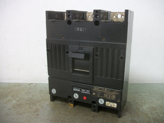 GE TJK CIRCUIT BREAKER TJK636F000 600AMP 600VOLT 3POLE W/600A TRIP