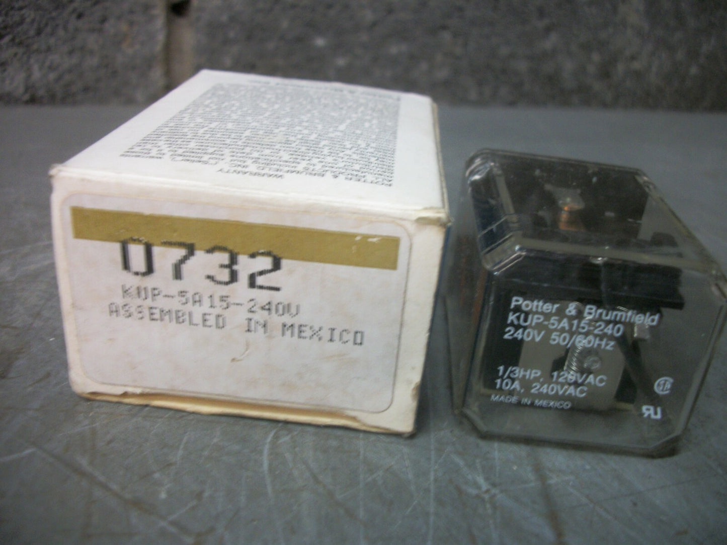 POTTER and BRUMFIELD RELAY KUP-5A15-240V 240VCOIL NIB