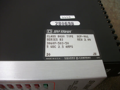 SQUARE D SY/MAX MODEL 400 CPU PROCESSOR MODULE 8020SCP-401