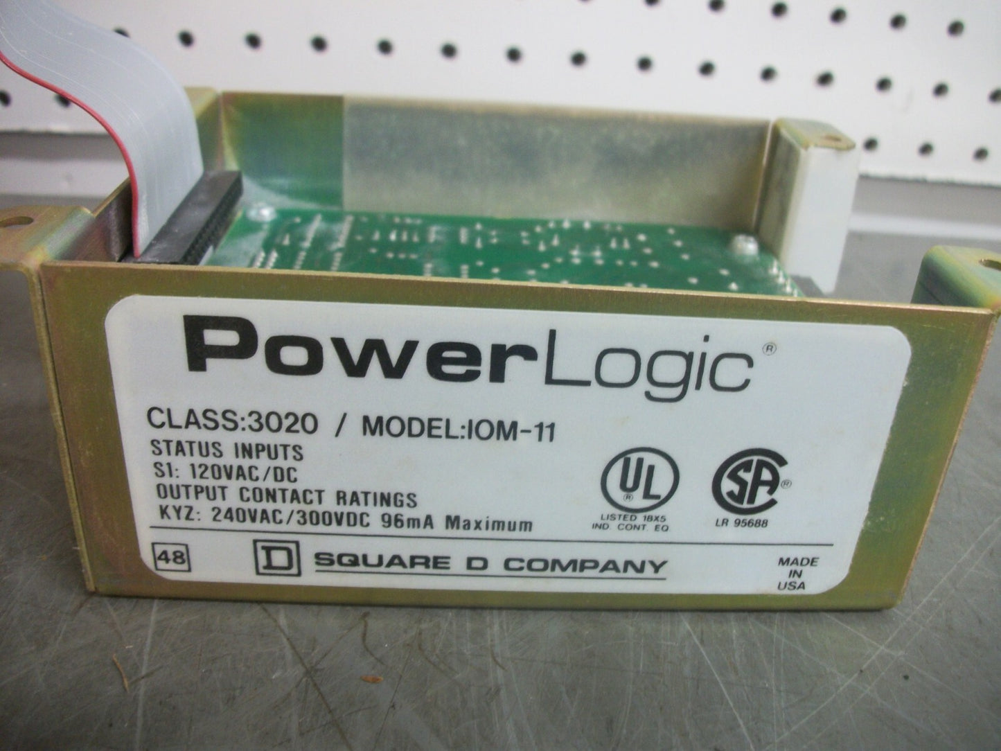 SQUARE D POWERLOGIC DIGITAL I/O MODULE 3020IOM11