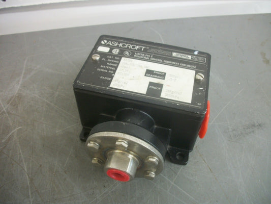 ASHCROFT PRESSURE SWITCH B420S 60PSI 500PSI PROOF NOB