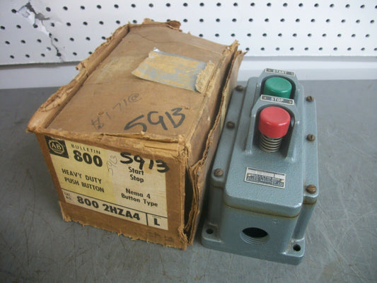 ALLEN-BRADLEY START-STOP HEAVY DUTY PUSHBUTTON STATION 800-2HZA4 NIB
