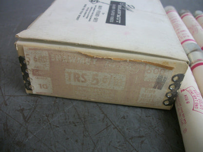 GOULD SHAWMUT BOX OF 10 TRI-ONIC FUSES TRS5-6/10 5-6/10AMP 600VOLT NIB