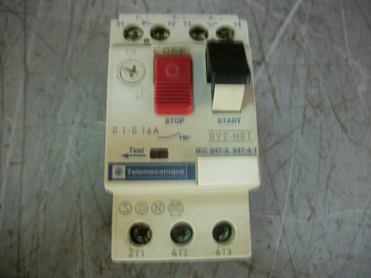 TELEMECANIQUE MOTOR CIRCUIT BREAKER GV2M01 0.1-0.16AMP