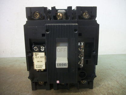 MERLIN GERIN COMPACT CE 104N CIRCUIT BREAKER 38013 100AMP 480VOLT 3POLE