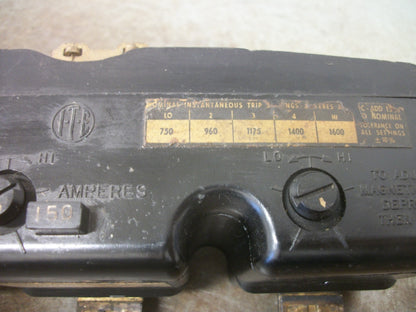 SIEMENS ITE CIRCUIT BREAKER TRIP UNIT JL3T150 150AMP 600VOLT 3POLE