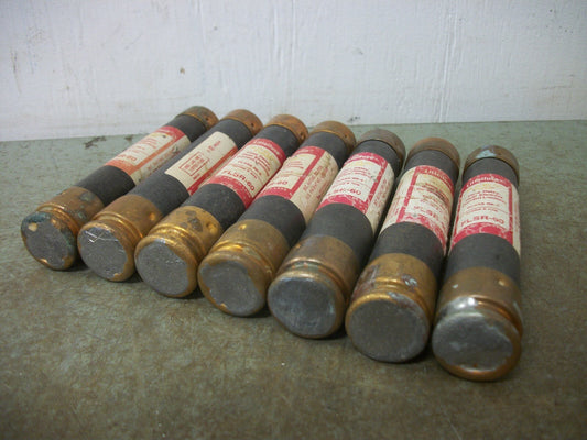 LITTELFUSE LOT OF 7 SLO-BLO FUSES FLSR60 60AMP 600VOLT