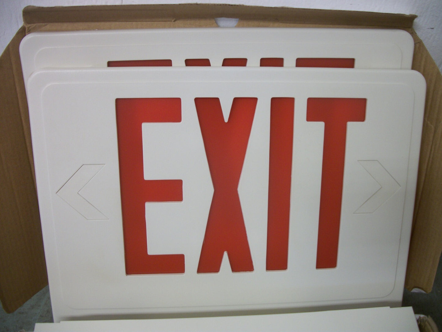 WESTGATE LED BATTERY BACKUP REMOTE CAPABLE EXIT SIGN XT-RCRW-EM NIB