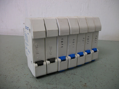 FERRAZ-SHAWMUT LOT OF 7 ULTRASAFE CLASS CC FUSEHOLDERS USCC1I 30AMP 600VOLT 1POL