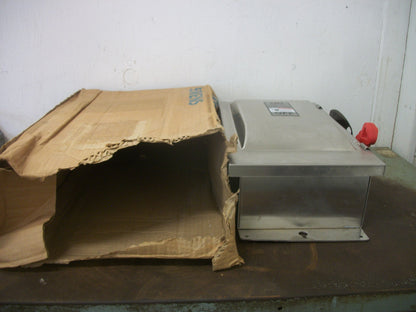 SIEMENS DISCONNECT SS TYPE 4,4X HF362S 60AMP 600VOLT 3POLE FUSIBLE NIB