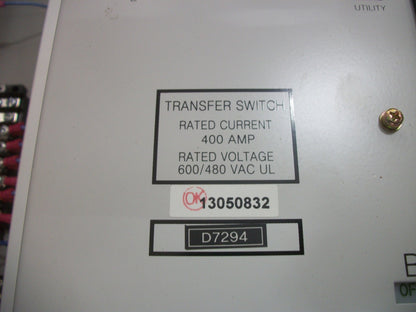 GENERAC AUTOMATIC TRANSFER SWITCH TYPE 3R GTS040W-2A2LDNCY 400AMP 480VOLT NEW