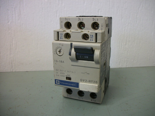 TELEMECANIQUE MOTOR CIRCUIT BREAKER GV2-RT20 13-18AMP