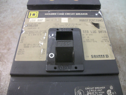 SQUARE D I-LINE KA CIRCUIT BREAKER KA36150 150AMP 600VOLT 3POLE GRAY