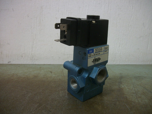 MAC 3-WAY SOLENOID VALVE 55B-11-PE-501JD 150PSI 24VDC 2.5W