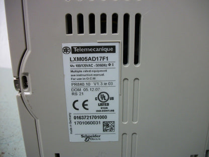 TELEMECANIQUE LEXIUM 05 0.65KW SERVO DRIVE LXM05AD17F1 120VOLT 1PH