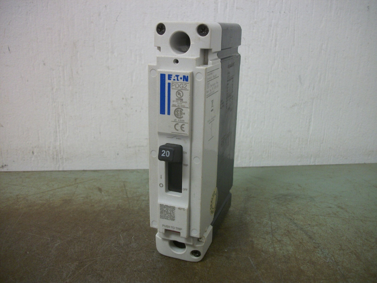 CUTLER-HAMMER PDG2 CIRCUIT BREAKER PDG21M0020TFFL 20AMP 277VOLT 1POLE