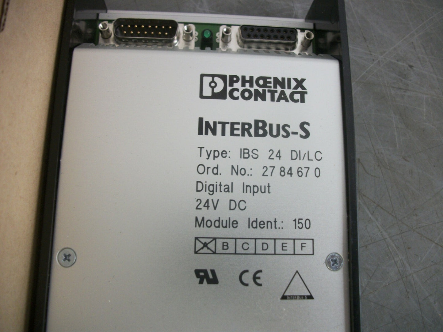 PHOENIX CONTACT DIGITAL INPUT MODULE IBS24DI/LC NIB