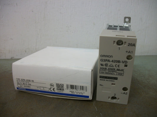 OMRON SOLID STATE RELAY G3PA-420B-VD 12-24VDC NIB