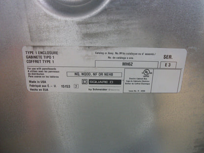 SQUARE D NQ NQOD NF NEHB 62 X 20 PANELBOARD BOX ENCLOSURE ONLY MH62 NEW