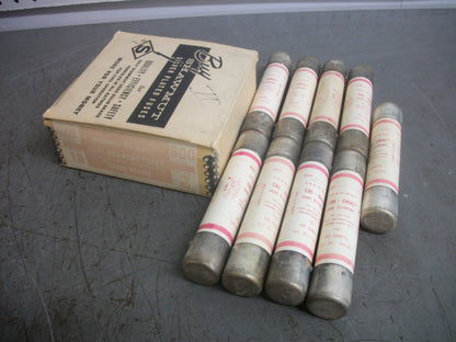 GOULD SHAWMUT BOX OF 9 TRI-ONIC FUSES TRS40 40AMP 600VOLT NIB