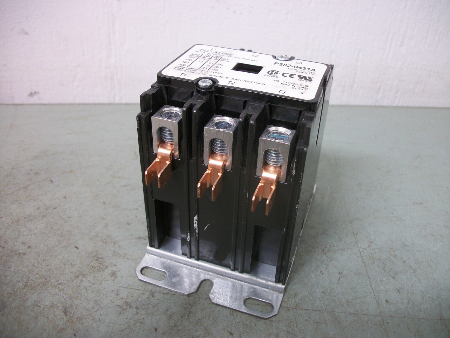 TOTALINE DEFINITE PURPOSE CONTACTOR P282-0431A 24VCOIL 3PH 600V 25HP NOB