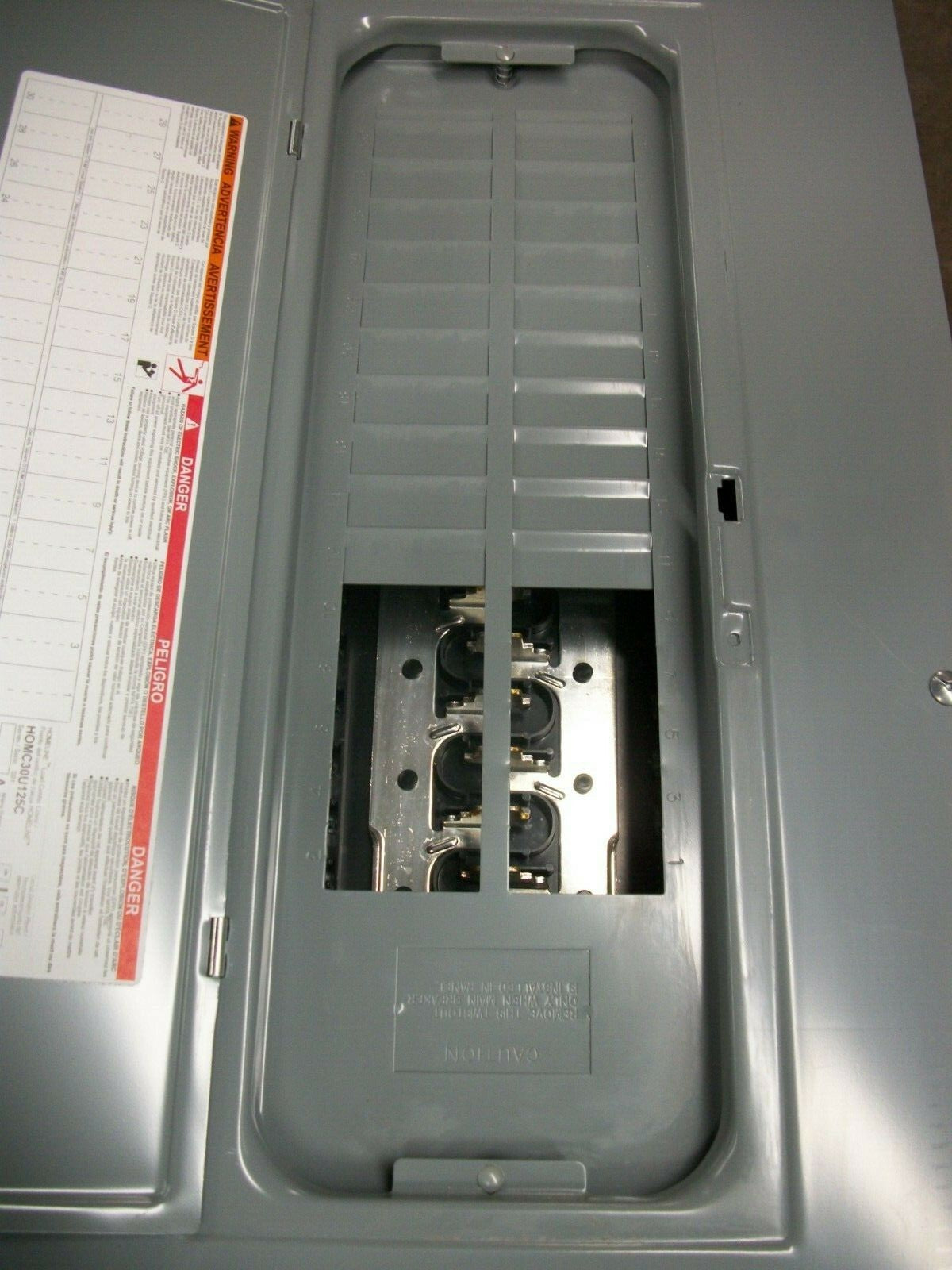 SQUARE D HOMELINE LOAD CENTER PANELBOARD TYPE 1 HOM2448L125PGC 125A 240V 1PH