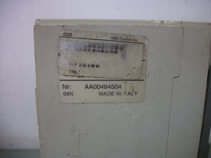 ABB SACE S6 S6N CIRCUIT BREAKER AA00494504 600AMP 600VOLT 3POLE W/SHUNT&AUX