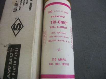 GOULD SHAWMUT TRI-ONIC FUSE TRS110 110AMP 600VOLT NIB