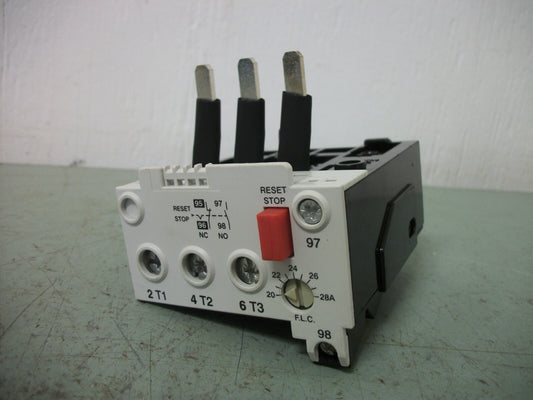 BENEDIKT & JAGER THERMAL OVERLOAD RELAY U3/42 28 20-28AMP NOB