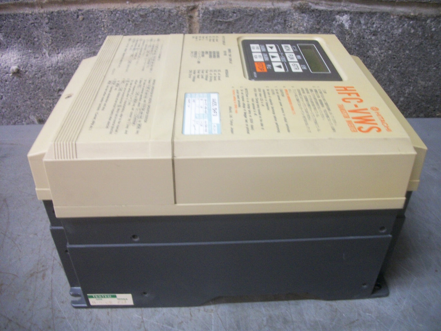 HITACHI HFC-VWS TRANSISTOR INVERTER DRIVE VWS5.5HF3 460VOLT 3PH 8.6AMP