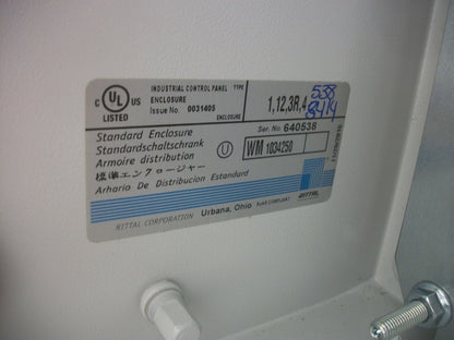 RITTAL 12 X 16 X 7 ENCLOSURE TYPE 1,12,3R,4 WM1034250