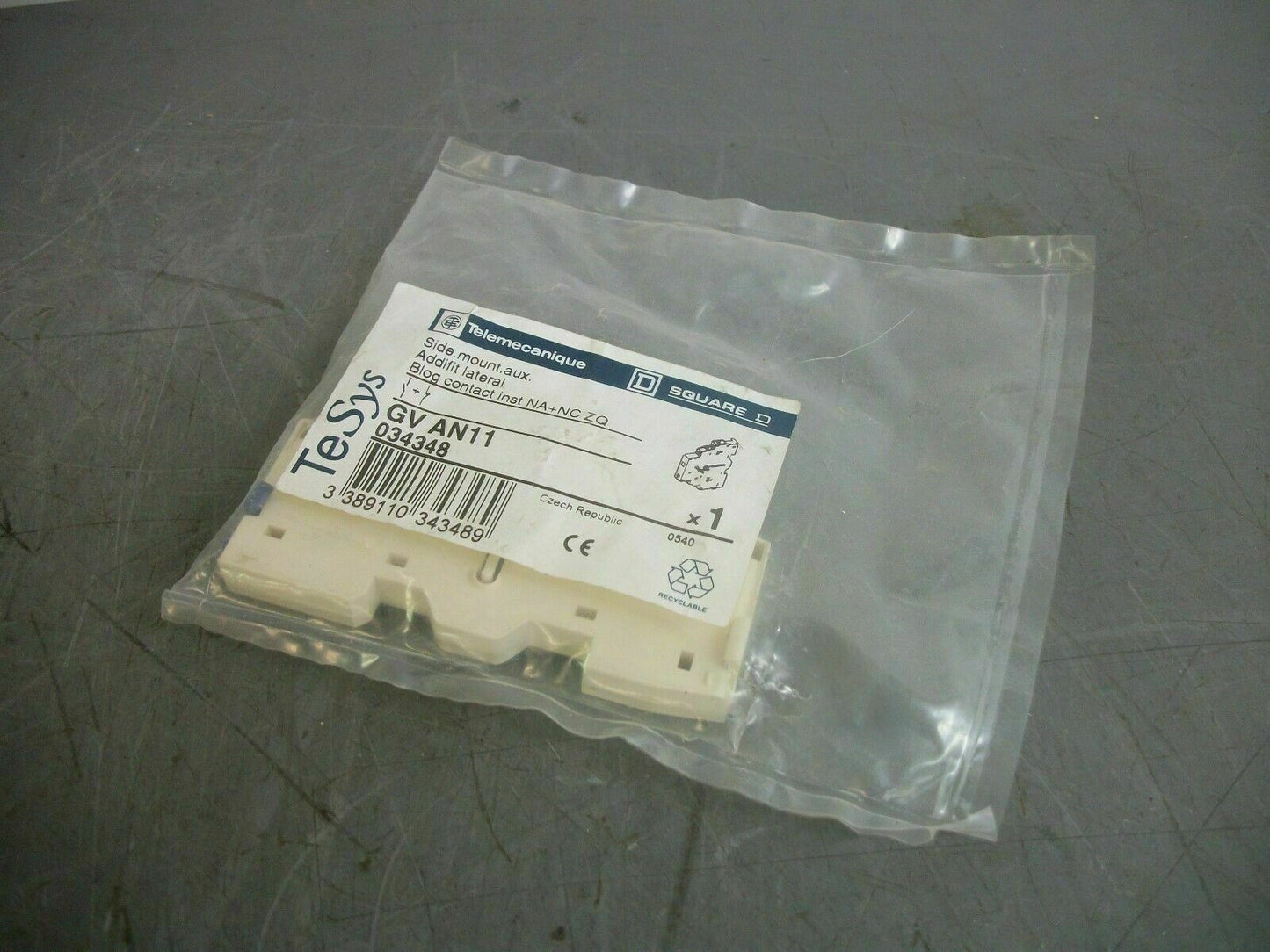 TELEMECANIQUE 1N.O. 1N.C. SIDE MOUNT AUXILIARY CONTACT GV-AN11 NEW