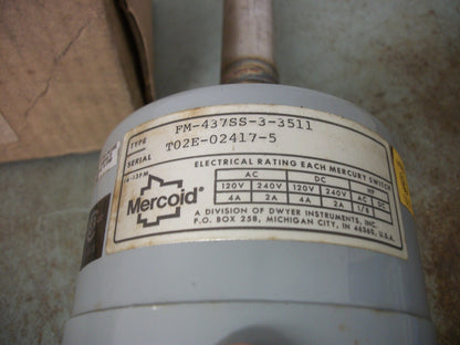 DWYER MERCOID MERCURY SWITCH TEMPERATURE CONTROL FM-437SS-3-3511 NIB
