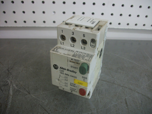 ALLEN-BRADLEY MOTOR CIRCUIT BREAKER 140-MN-0400 2.5-4.0AMP
