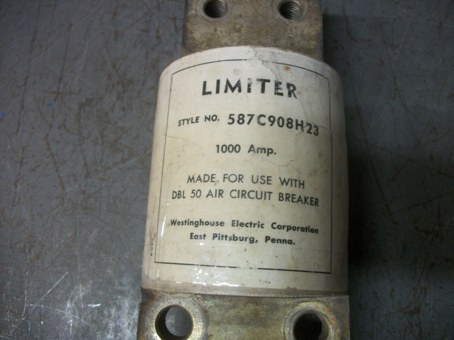 WESTINGHOUSE KAF1000 LIMITER FUSE 587C908H23 1000AMP 600VOLT