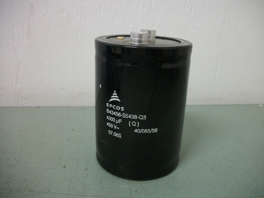EPCOS 4300uF CAPACITOR B43456-S5438-Q3 450VDC